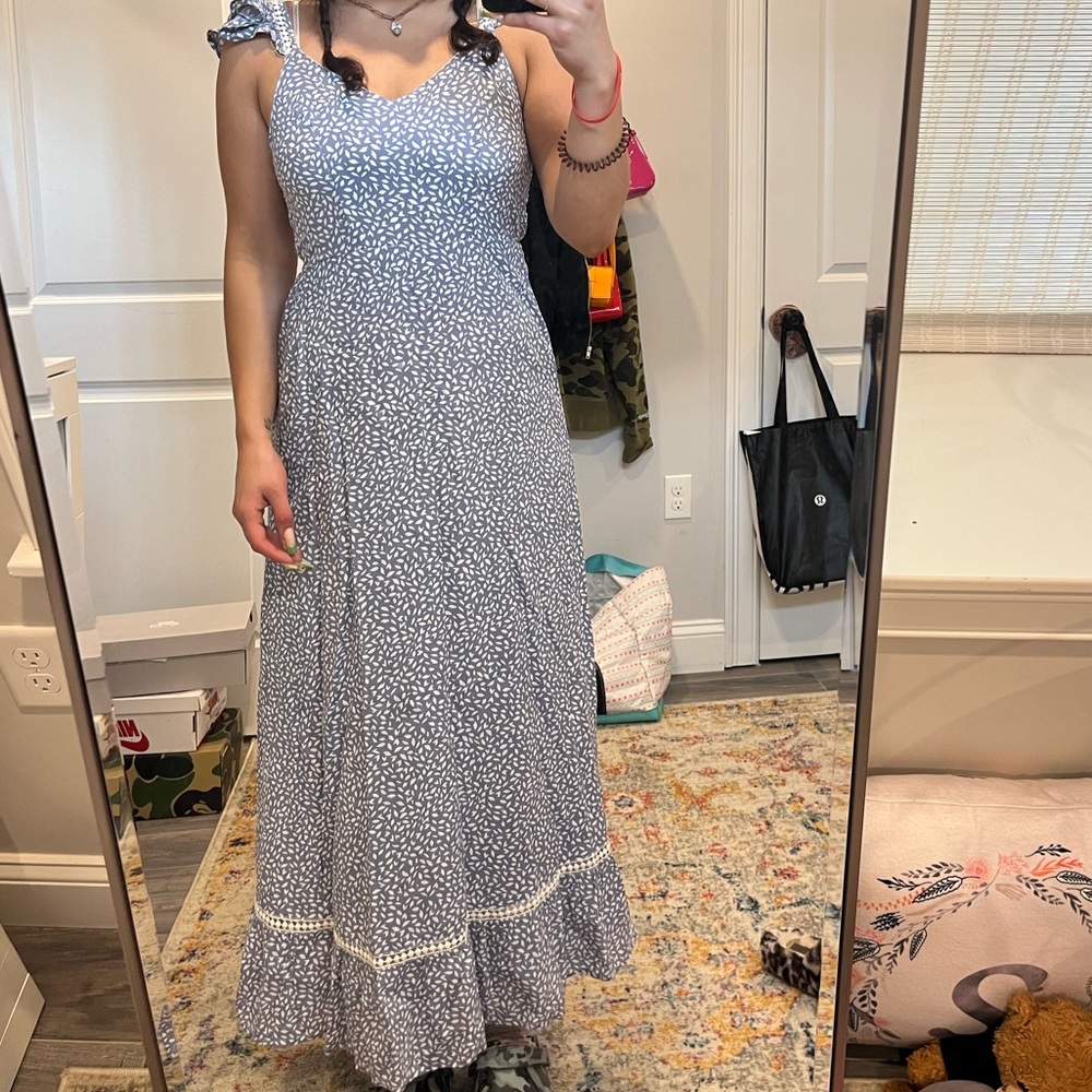 maxi paisley dress